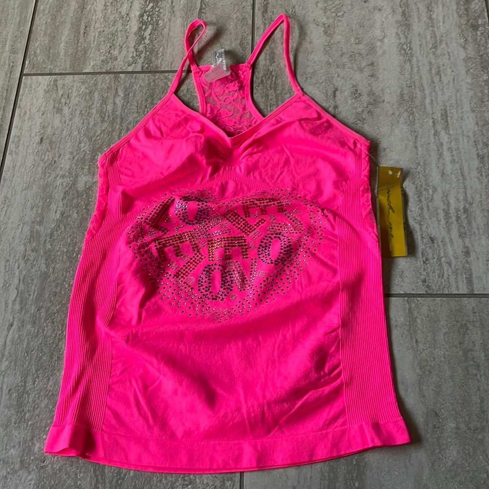 Zouchme Tank top for girls, L/X-LARGE, neon pink